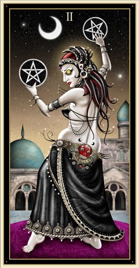 Deviant Moon Tarot -- 2 of Pentacles