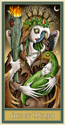 Ace of Wands  - Deviant Moon 