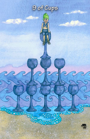 Hezicos Tarot -- 9 of Cups