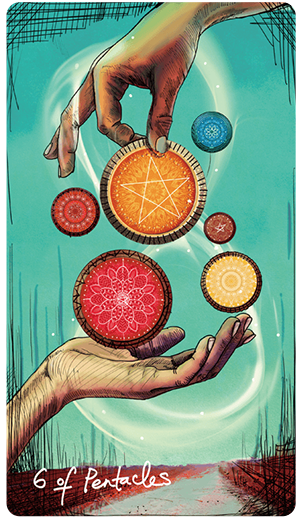 Lightseer's Six of Pentacles -- January 2020 Tarot Scopes