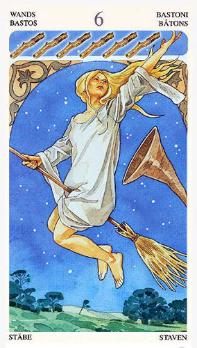 sorcerers tarot 6 of wands